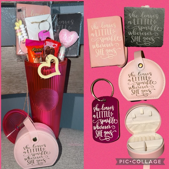 Starbucks Other - Starbucks Pink Tumbler with Adorable Accessories